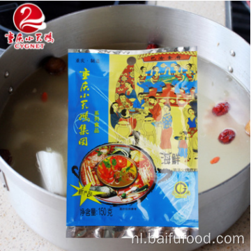 Zeevruchten bouillon hot pot bodemmateriaal